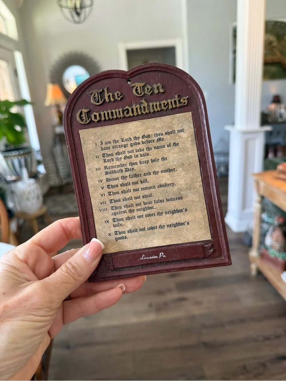 MCM Crucifix Wall Cross & Ten Commandments Plaque